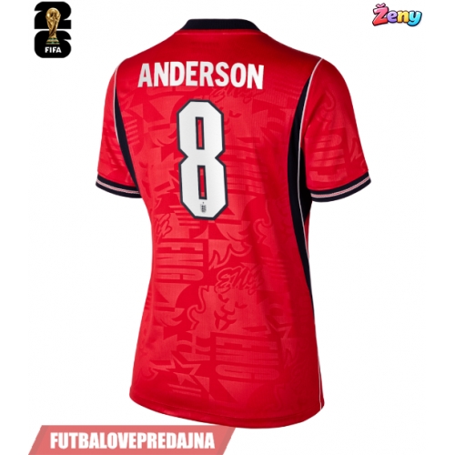 Lacne Ženy Futbalové dres Anglicko Elliot Anderson #8 MS 2026 Krátky Rukáv - Preč